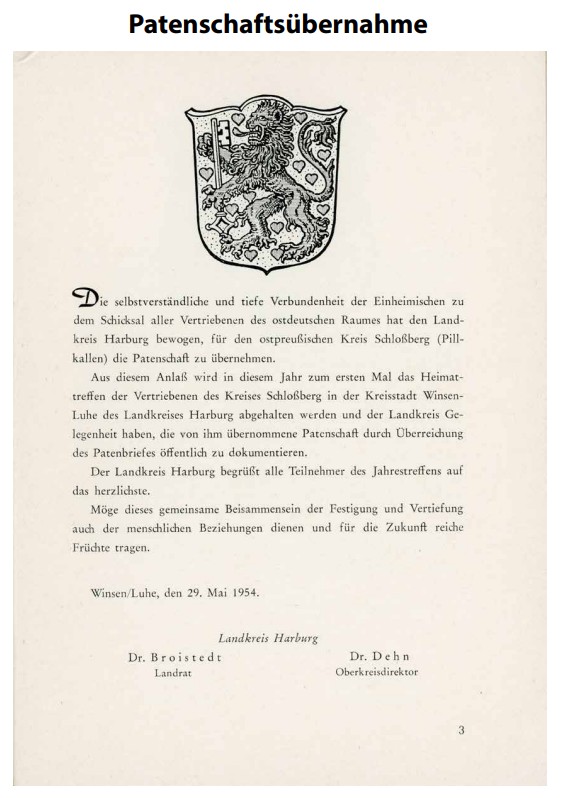 Patenschaftsurkunde